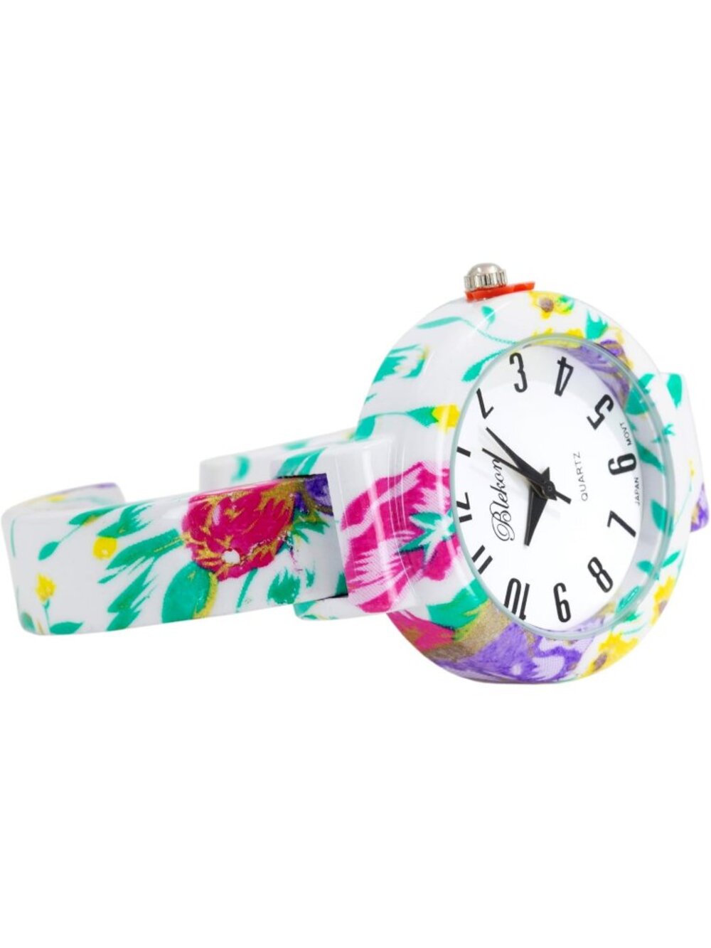 Women's Multi Elegant Flower Design Bracelet Cuff Bangle Fashion Wrist Watches - Picture 5 of 7